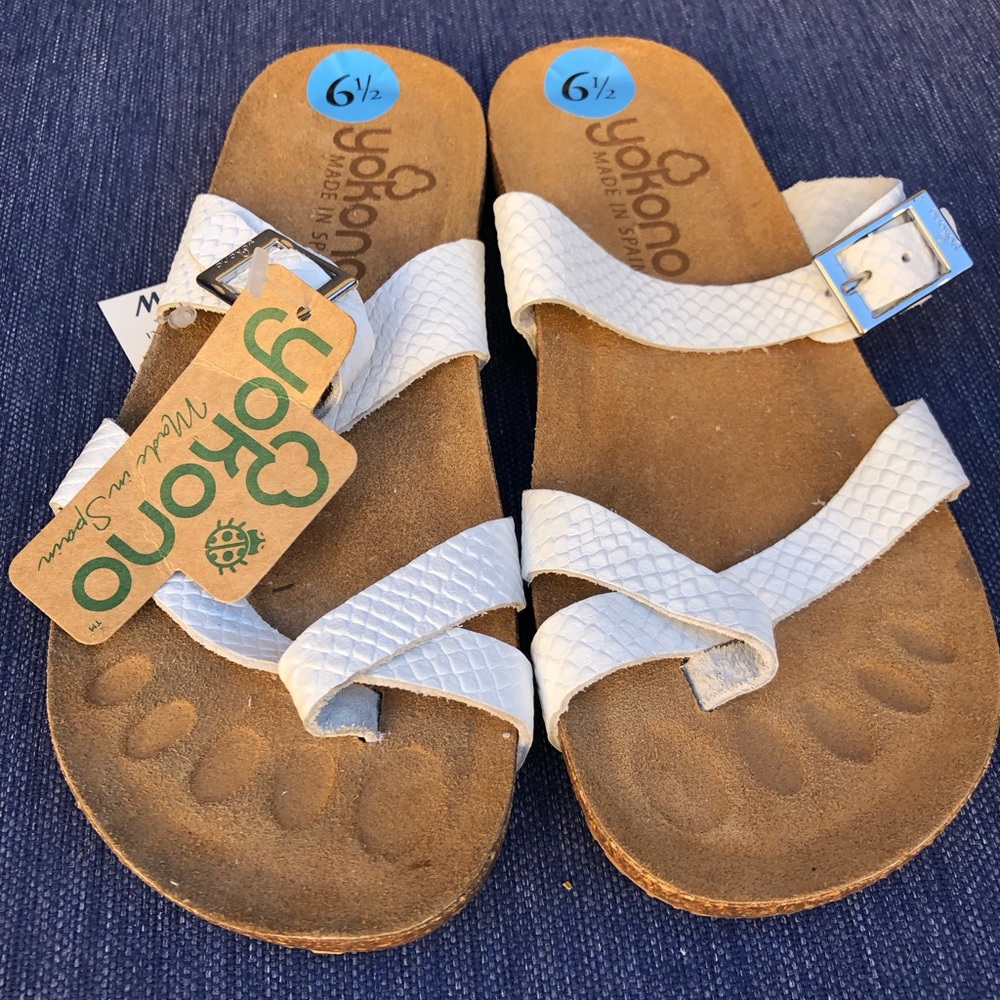 Yokono Stylish white sandal- Made in Spain